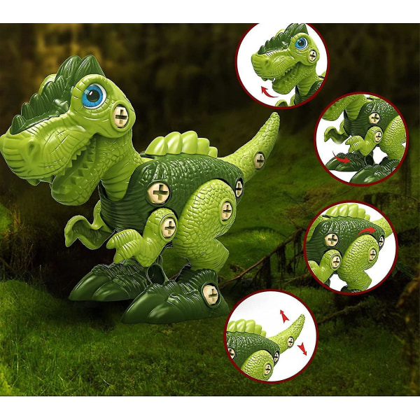 Ta isär dinosaurie leksaker med påsk dinosaurie ägg byggleksaker för barn