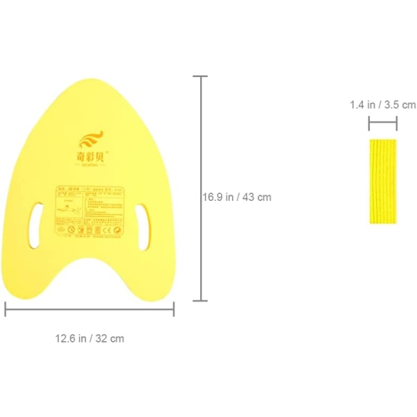 Simbräda för barn och vuxna i EVA-skum (gul) yellow