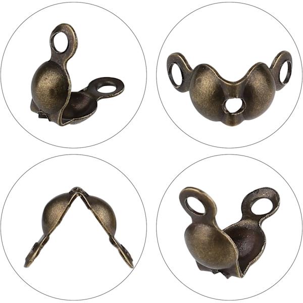 1400 stycken vikbara glänsande rostfria metallpärlor för cache-nodarmband Tillverkning av smycken (7 färger 8 x 4 mm)