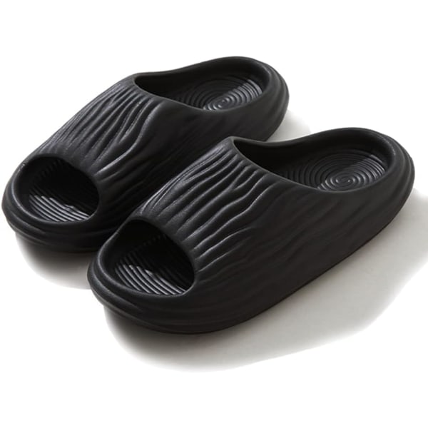 Badskor Herr Dam Tofflor Sommar Mules Halkfria Tofflor Moln Bad Inomhus/Utomhus（svart 36/37） Black