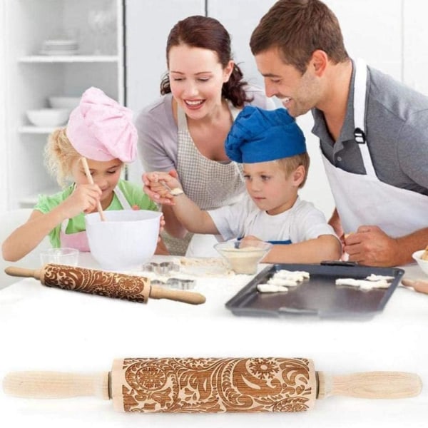 Julpräglad kavel degbräda bakning kex fondant tårta (43 x 5 cm)