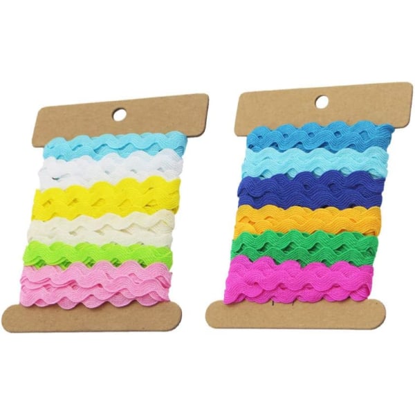 2 rullar RIC polyesterband presentförpackning för DIY Craft Bröllop Brudbälte Hår Bow Krans Baby(Stil 2) color 2
