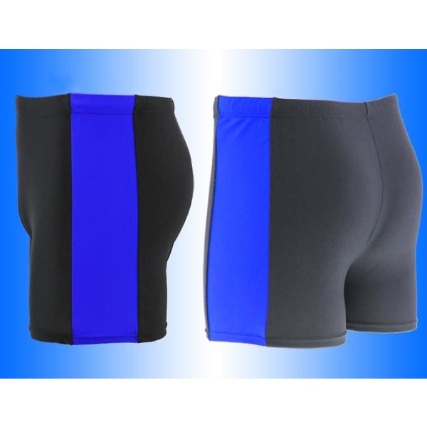 Vuxna herrars badbyxor färgmatchning varm källa semester strandshorts (blå) Blue