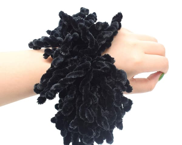 2-pak volumengivende scrunchie stor hårelastik ring hijab volumizer Khaleeji hår scrunchie (sort) Black