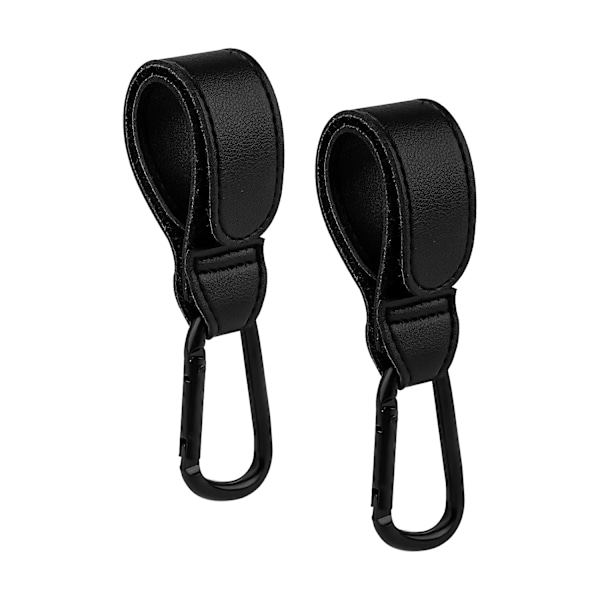 2-pack barnvagnskrokar, barnvagnskrokar, väskkrokar, robusta barnvagnskrokar (svart)