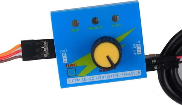 1-pack RC Servo Tester 3CH ECS Konsekvens Hastighetsregulator Strömkanaler