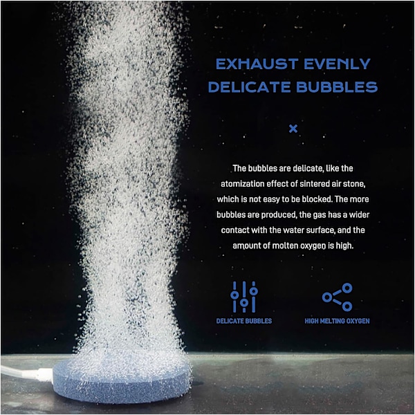 Luftstenar för akvarier, 4 cm luftsten fiskakvarium diffusor bubbelfrisättningsverktyg (4-pack)