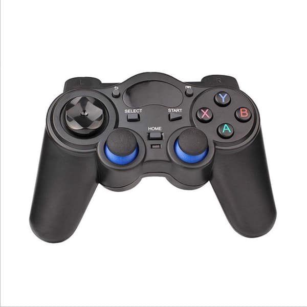 USB trådløs spillkontroller Gamepad for PC/bærbar datamaskin (Windows XP/7/8/10) og PS3 og Android og Steam - [Svart]