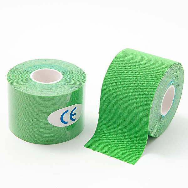 Elastiskt muskelbandage 2" x 16,4 ft Roll Cotton Sports Bandage (grön) 2 st green