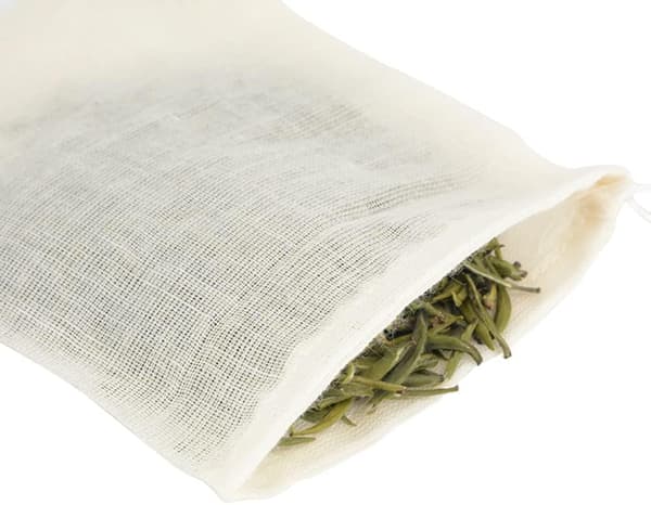 20 stk 8*10 cm muslin snørepose bomull suppepose gasseparator