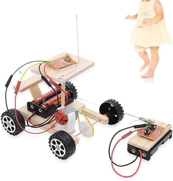 DIY Samlet RC Bil Legetøjssæt Børn Håndlavet Legesæt Pædagogisk Eksperimentsæt
