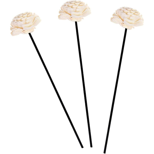 3-pack rottingrör aromatiska pinnar reed diffuser pinnar med blomolja aromdiffusor pinnar