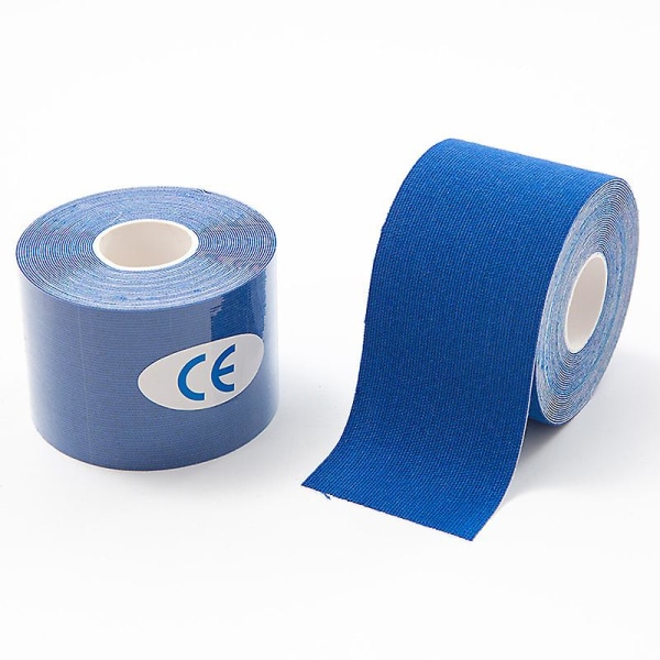 Elastiskt muskelbandage 2" x 16,4 ft Roll Cotton Sports Bandage (marinblå) 2 st Navy blue