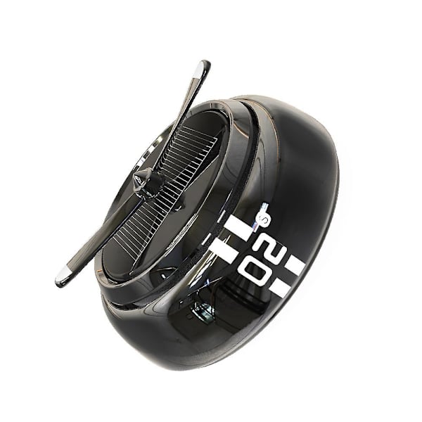 Solcellsbil roterande aromdiffusor bil dekorativ aromdiffusor (svart) black