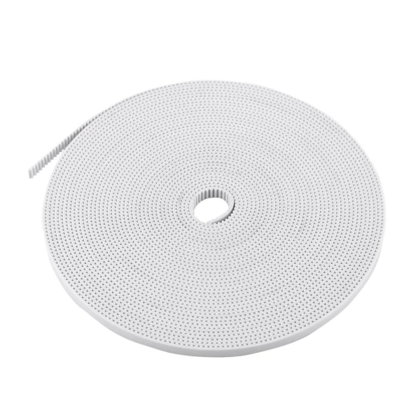 GT2 10 meter 6 mm bredd 2 mm delning kuggrem för 3D-skrivartillbehör, vit