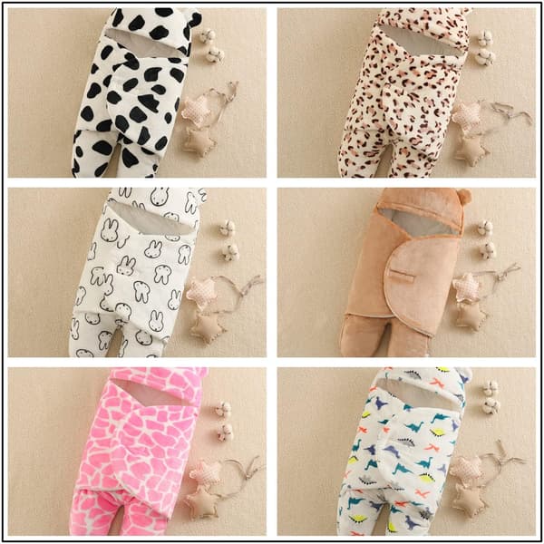 Flonel babysovepose (ko) 9M [ca. 3-6 måneder] 1 stk color 2 9M