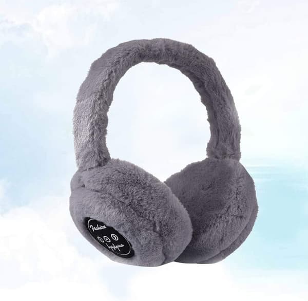 Vintervarme Bluetooth 5.0 musik ørevarmere trådløst opkald (Hvid)