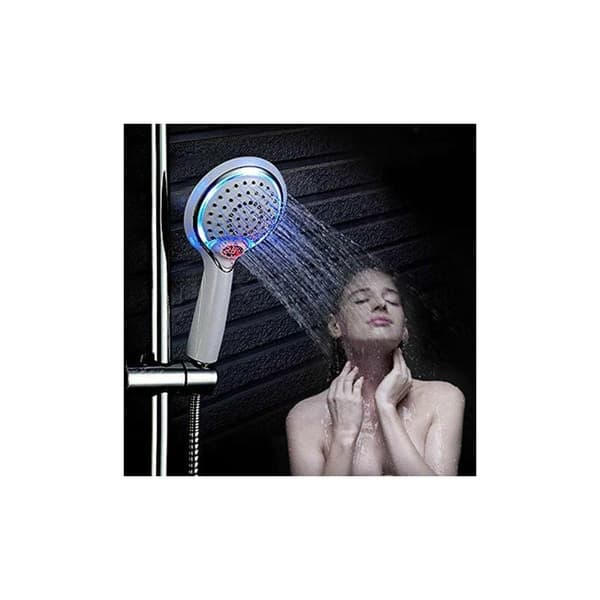 LED digitalt display nytt ABS-materiale dusjhode 3 farger temperaturkontroll LED-dusj egnet for baderom