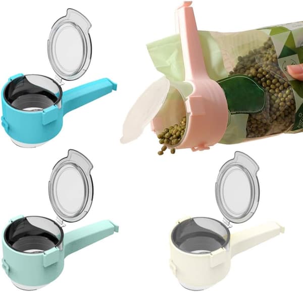 4 stk. madposeforseglingsclips Snackposeforseglingsværktøj Madkonserveringsforseglingsclips
