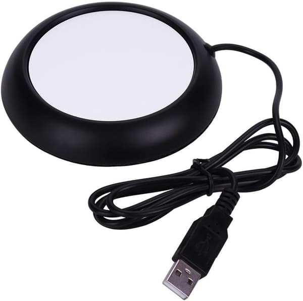 USB-varmer varm drikkekrusmåtte Hjemmekontor Kaffe Te Krusunderlag (Sort) Black