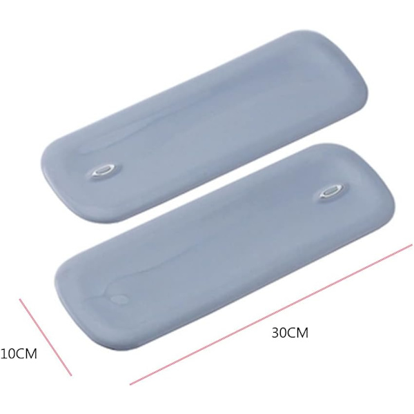2-pack stötfångarskydd för bil, reptålig skyddande antikollisionsremsa (grå) Grey