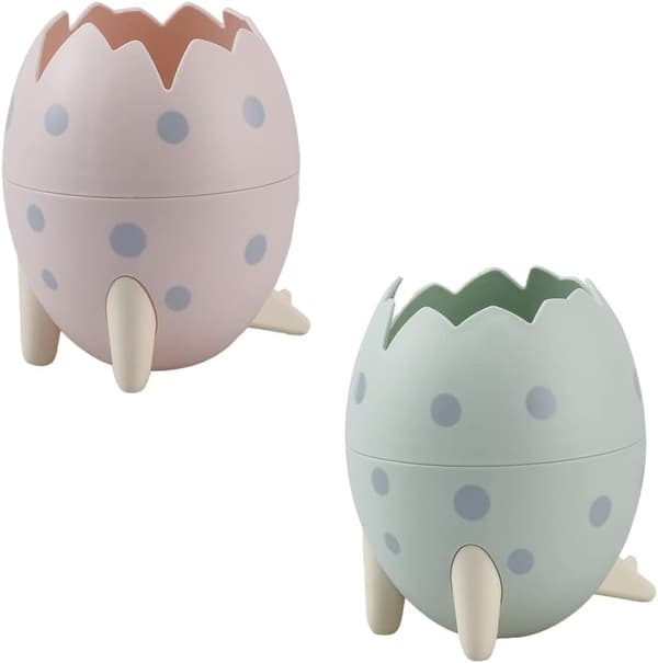 Multifunksjonell tegneserie dinosaur egg pennholder (blå, rosa) 2 stk