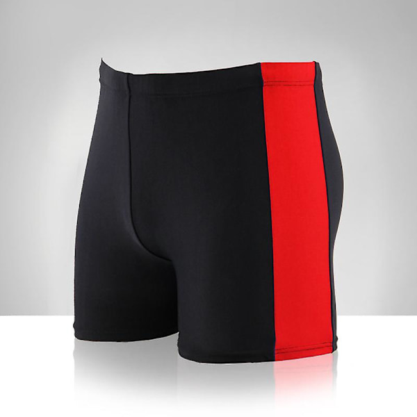 Badbyxor för vuxna män, färgmatchande, för varma källor, semester vid havet, strandshorts (röda) Red
