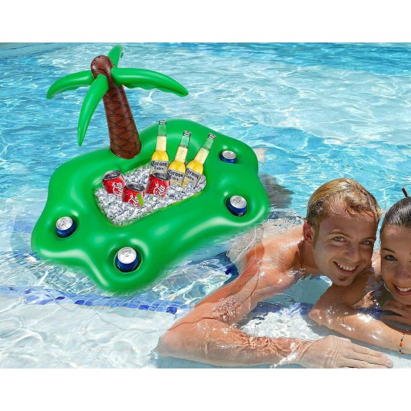 Drink Holder Pool Uppblåsbar Pool Bar Uppblåsbar Pool Drink Holder Flytande（kokospalm） Color 2
