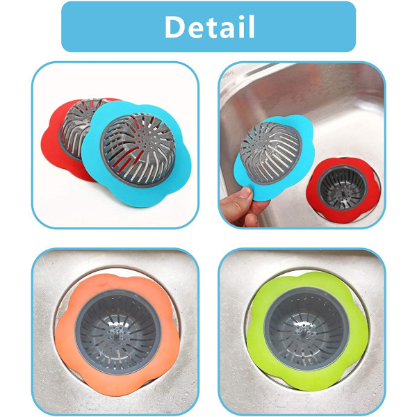 Plast diskhossil, 4-pack flexibla diskhossil i blomform (flerfärgad)