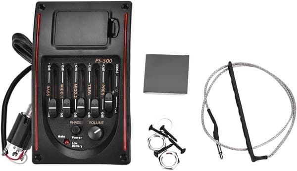 Gitar Pickup EQ PS-500 5-bånds Equalizer Digital Tuner Pickup