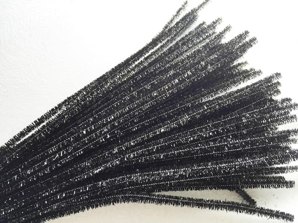 Tinsel Creative Arts Chenille-varret 6mm*30 cm, 200 kpl:n pakkaus grey