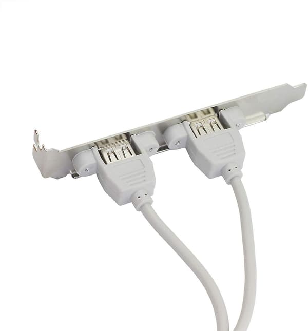 2 st moderkort 9-stifts till 2X USB2.0 PCI bakpanel expansionsfäste USB-hubb