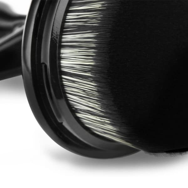 Makeupbørste Kabuki Ansigtsblush Flydende Pudder Foundationbørste til Blending af Flydende (sort) Black
