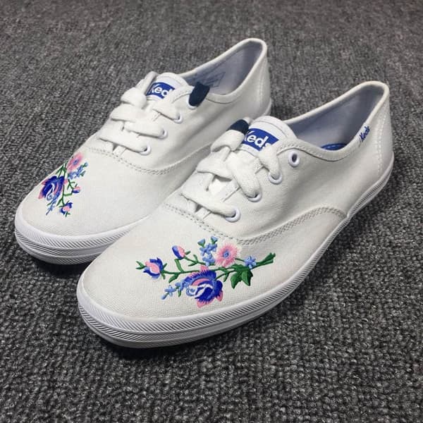 Blomsterbuket Boho Patch Broderet Blomsterapplikation Stryg På Sy På Rose Emblem, Sæt med 2 Stk