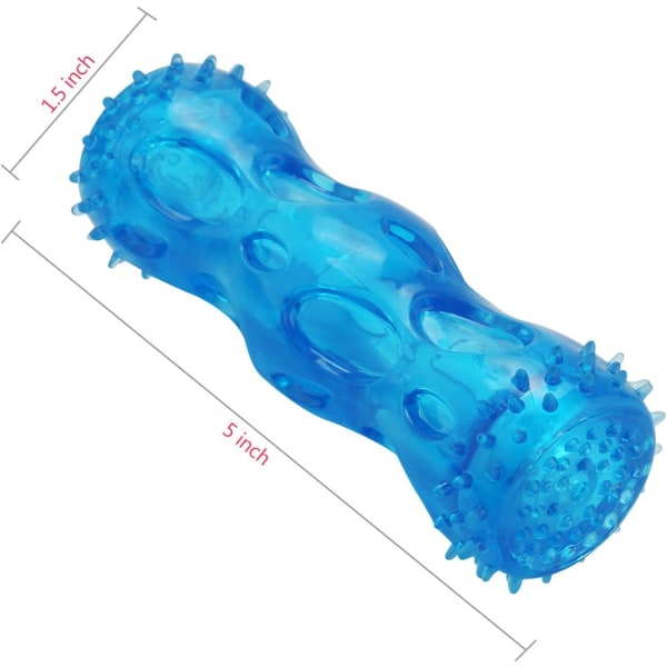 TPR tugg- och bitresistent leksak i gummi för rengöring av tänder (liten) s