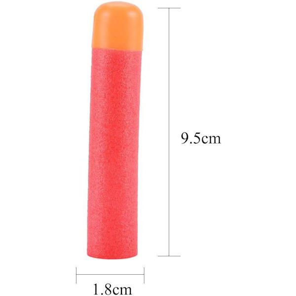 Påfyllningsbar Mega Sponge EVA Rundhuvud Mjuka Kulor Påfyllningspilar för Elite Nerf