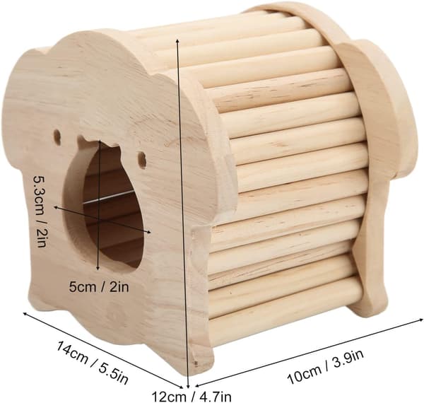 Træhus, Træhule i grisehovedform til hamster og smådyr