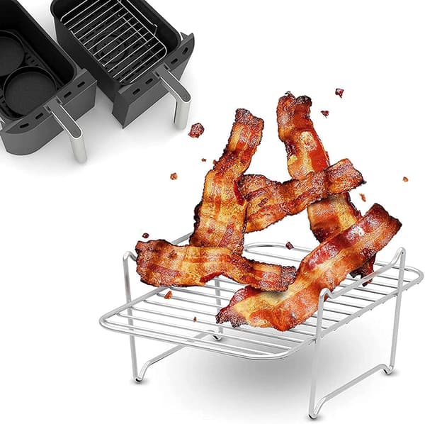 Airfryer-rist, stabelbar dehydrator-rist i rustfrit stål, tilbehør til airfryer