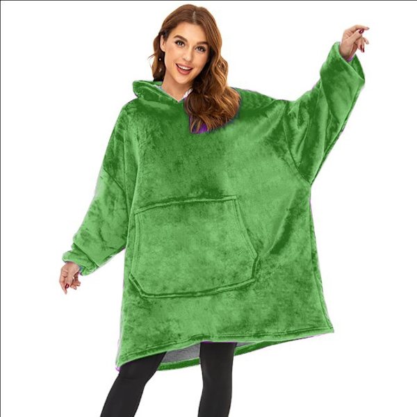 Vinter tonåringar vadderad tjock lat filt hoodie (M modell) 1 st color 9