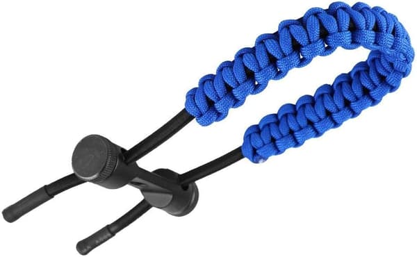 Bueskydningshåndledsrem, 1 stk. justerbar holdbar læderkompositbuehåndledsrem (blå) Blue