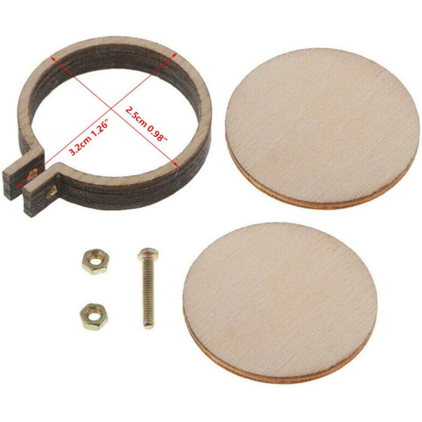 10 st Mini Broderi Båge Ring Trä Korsstygn Ram för DIY Konst Sömnad