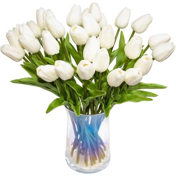 30st konstgjorda tulpaner Blommor Real Touch tulpaner Fake Holland PU Tulip Bukett