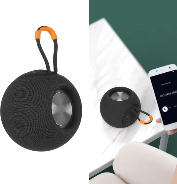 Bærbar højttaler, Bluetooth-højttaler kompatibel med telefon/computer (sort) black