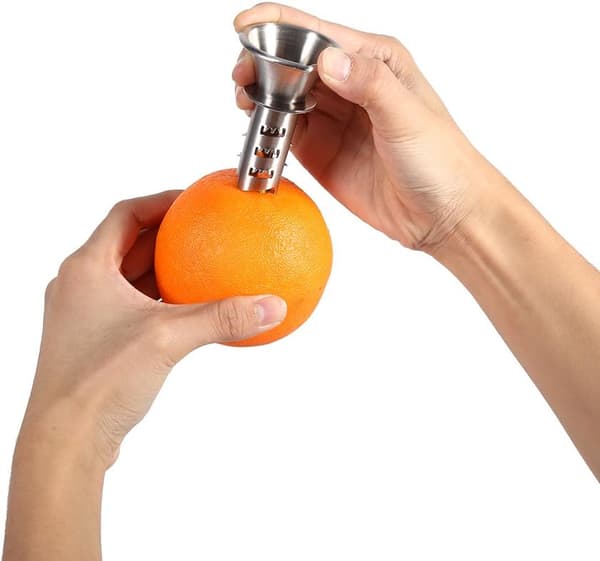 Frugtpresser i rustfrit stål Citronboring Manuel presserværktøj Køkkengadget