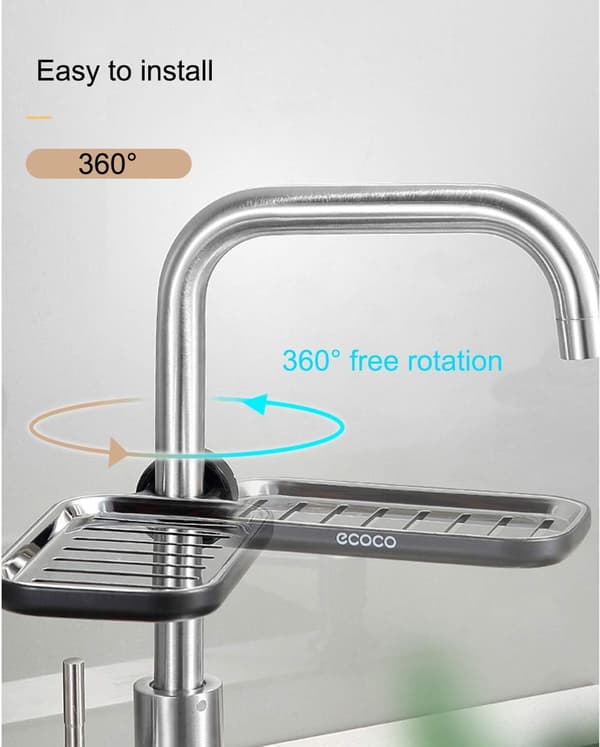 Brusehylde Rustfrit Stål Justerbar Brusehylde Shampooholder (Grå - Kort) Grey s