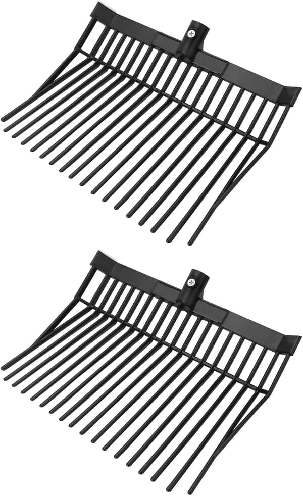 2-pakning slitesterke rustfrie greiphoder, stabilt polykarbonatgreiphode med 18 tenner