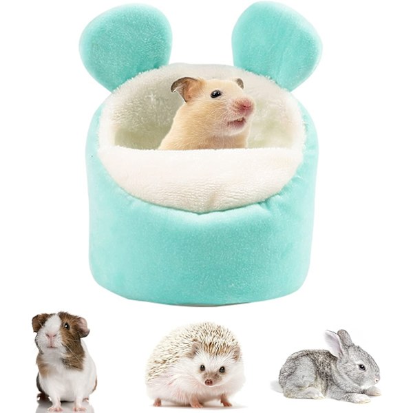 Hamsterhus Mysigt Djurhus Grott Sängar Mjuk Säng Smådjur green