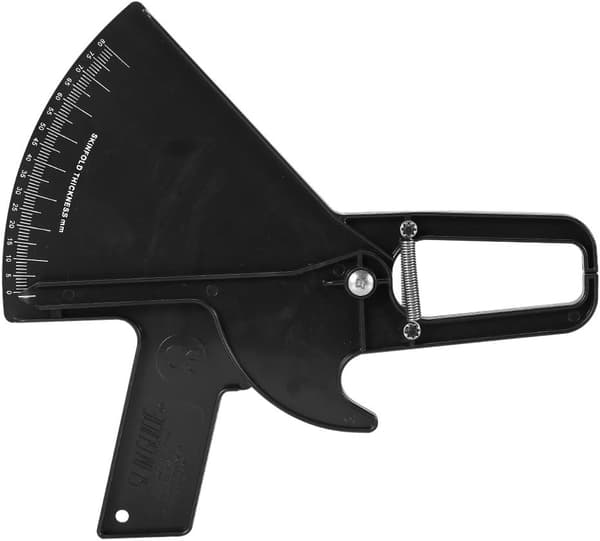 Kaliper fedttang Kropsfedtmåling Kropsindhold, 0-80 mm Hudfoldmåling (sort)