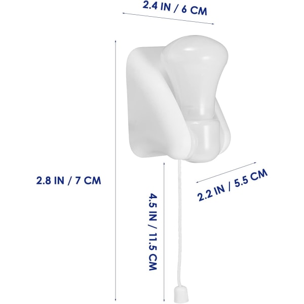 Batteridrivna vägglampor, bärbar trådlös LED-lampa skåpslampor batterinattlampa（0,3W）