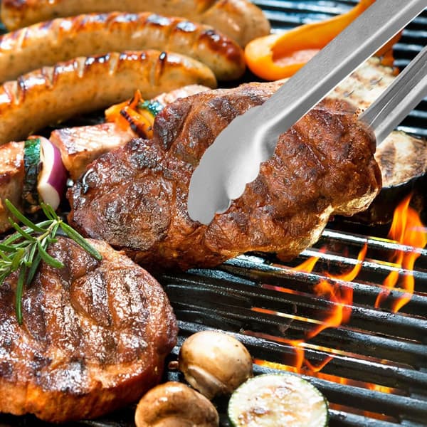 4-delt grilltilbehør, grilludstyrssæt til camping, campingtilbehør, professionelt grillværktøj